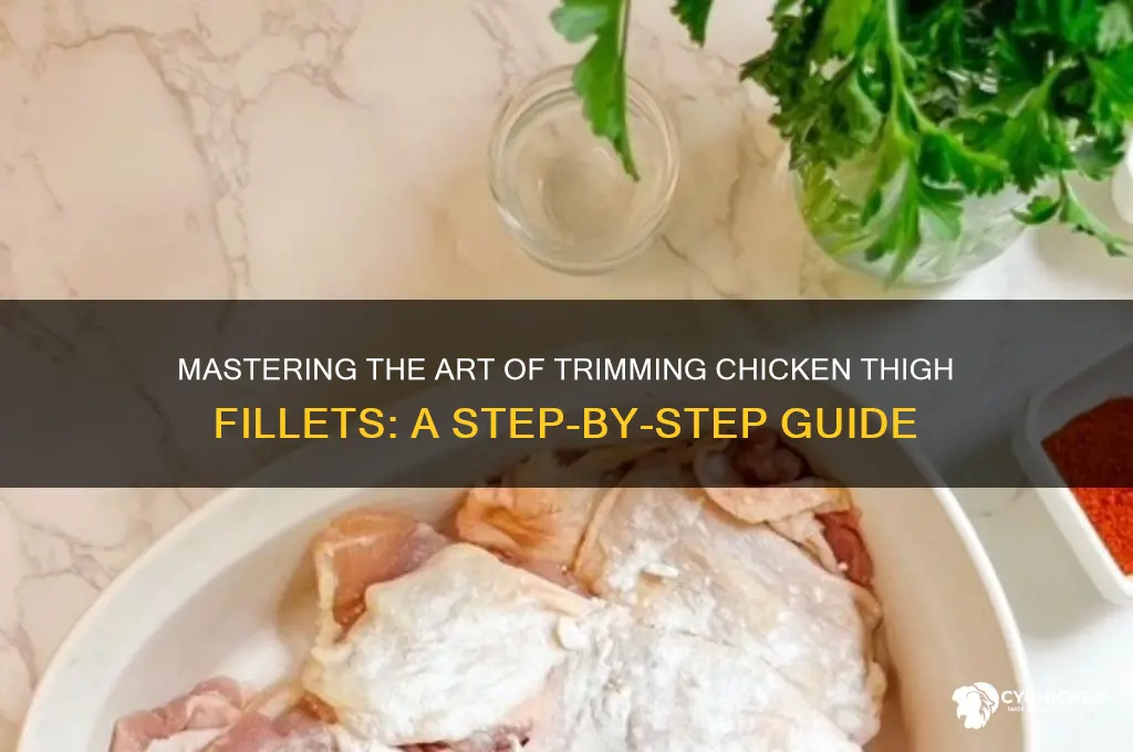 how to trim chicken thigh fillets