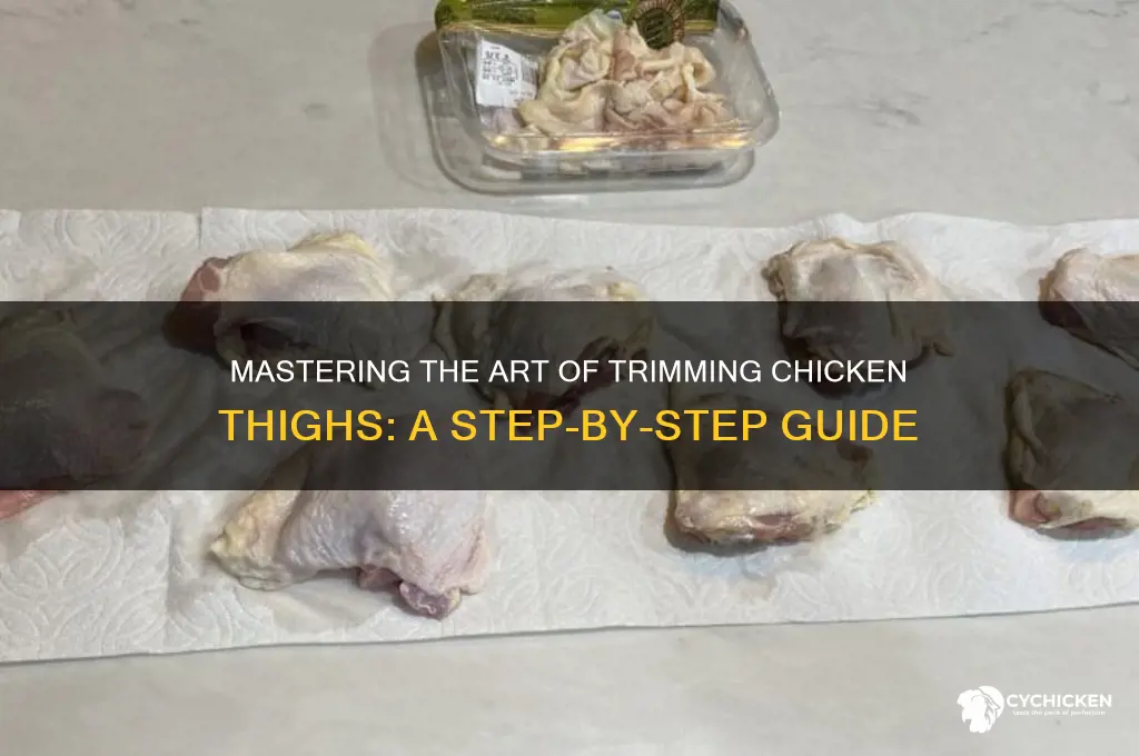 how to trim chicken thighs