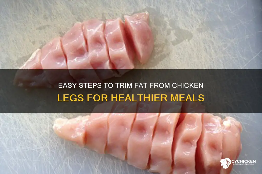 how to trim fat from chicken legs