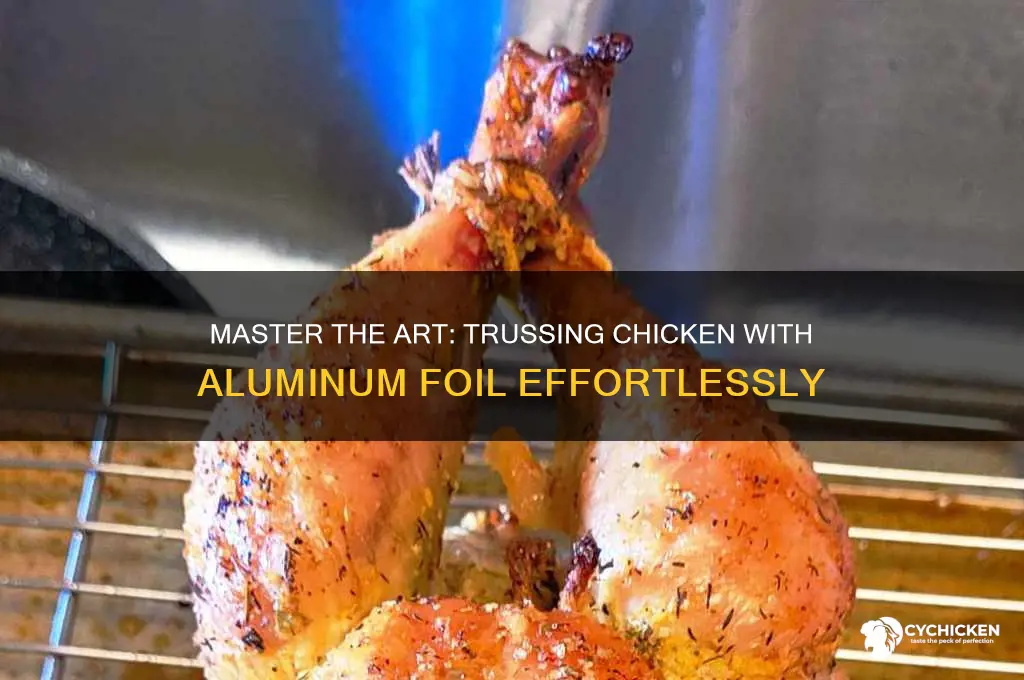 how to truss a chicken with aluminum foil