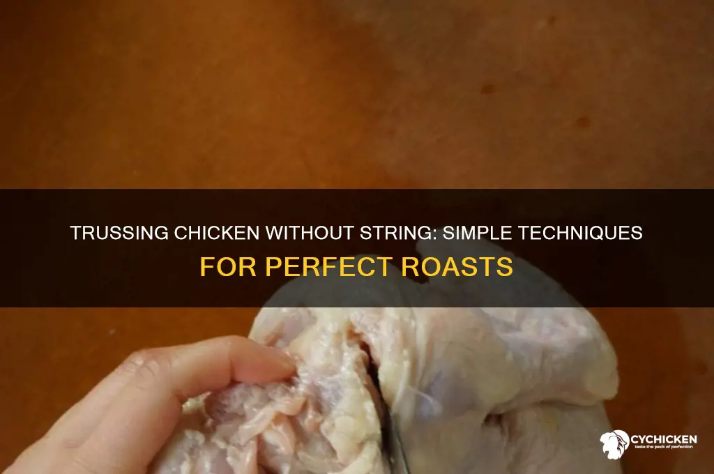 how to truss a chicken with no string