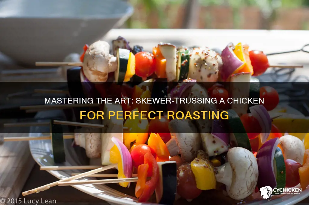 how to truss a chicken with skewers