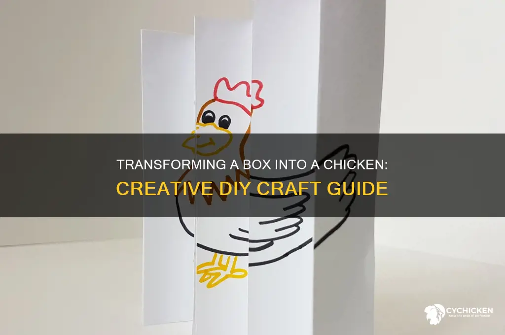 how to turn a box into a chicken