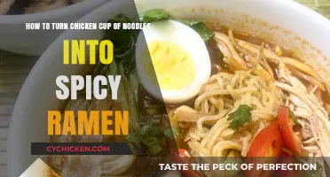 Transforming Chicken Cup Noodles: Spicy Ramen Style