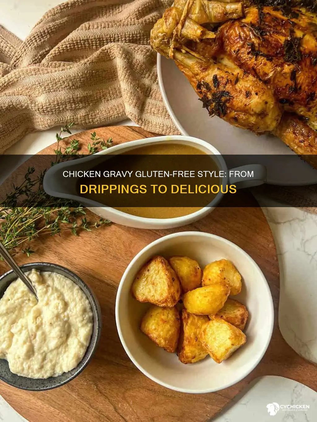 how to turn chicken drippings into gravy gluten free
