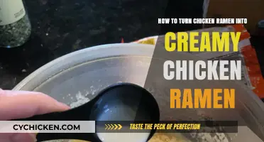Transforming Chicken Ramen: Adding a Creamy Twist