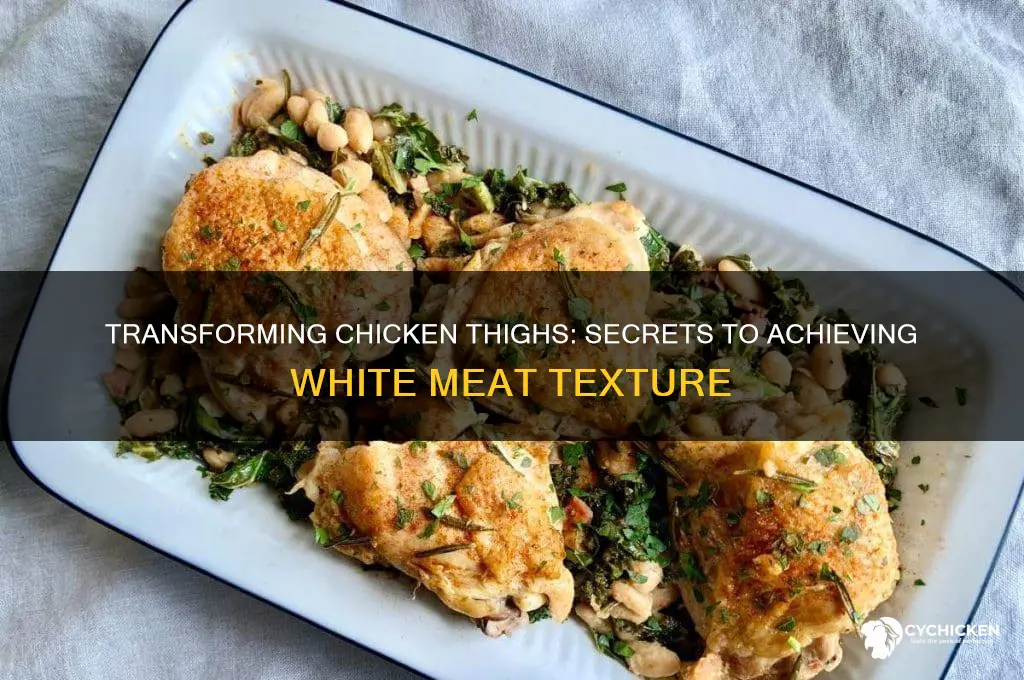 how to turn chicken thighs into white meat