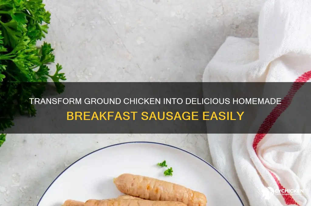 how to turn ground chicken into breakfast sausage