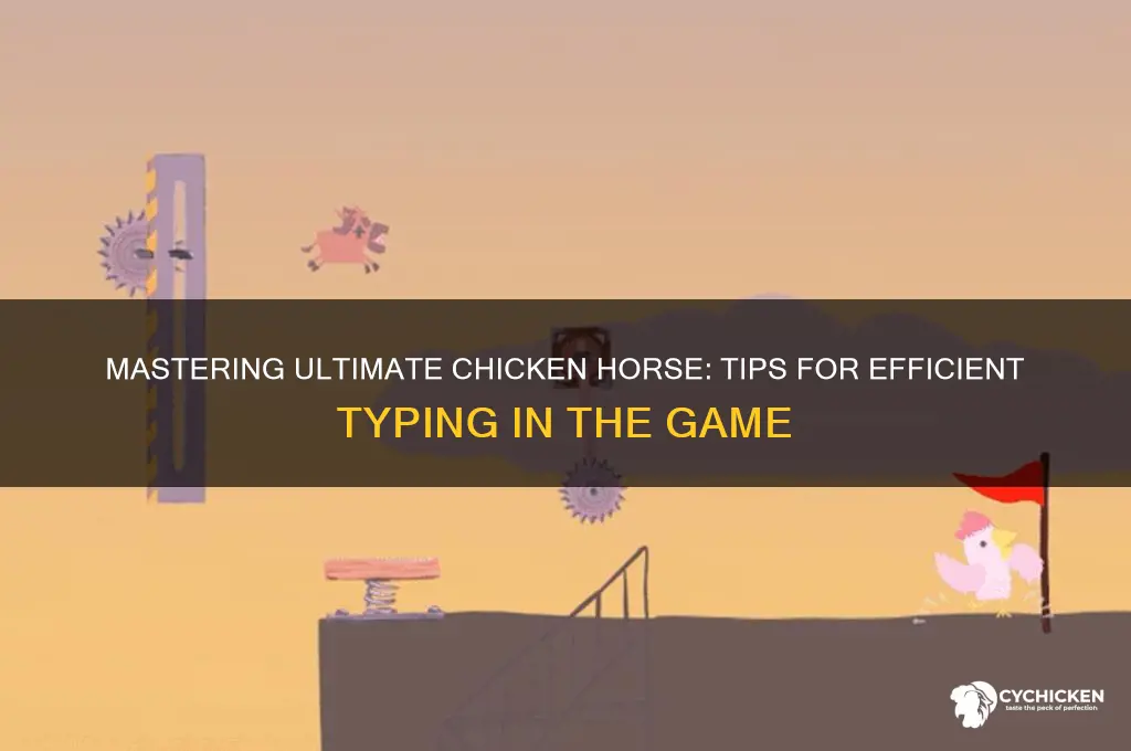 how to type in ultimate chicken horse
