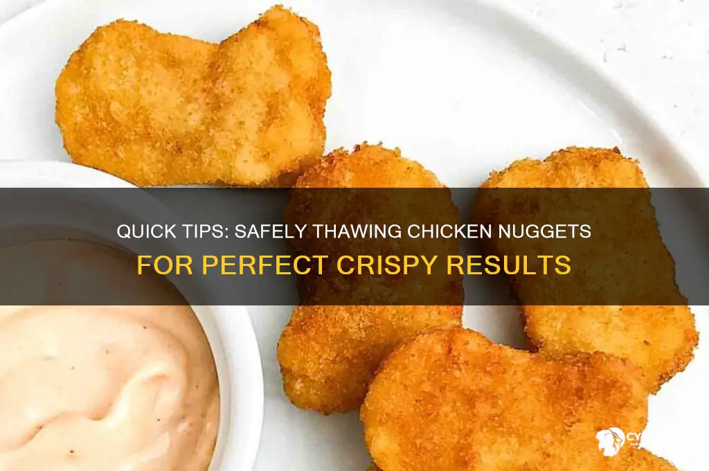 how to unfreeze chicken nuggets