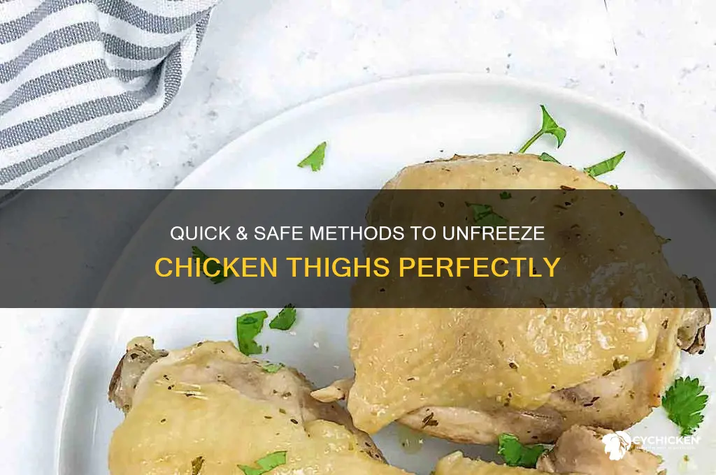 how to unfreeze chicken thighs