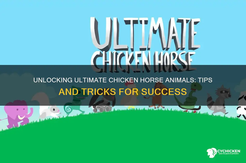 how to unlock animals in ultimate chicken horse