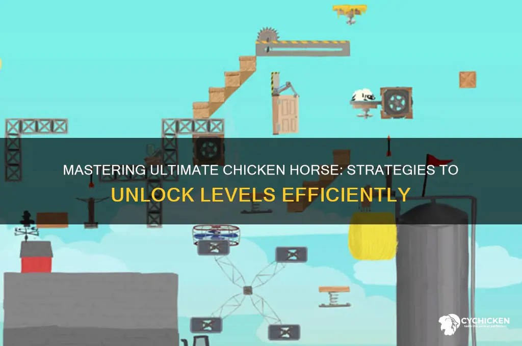 how to unlock levels in ultimate chicken horse