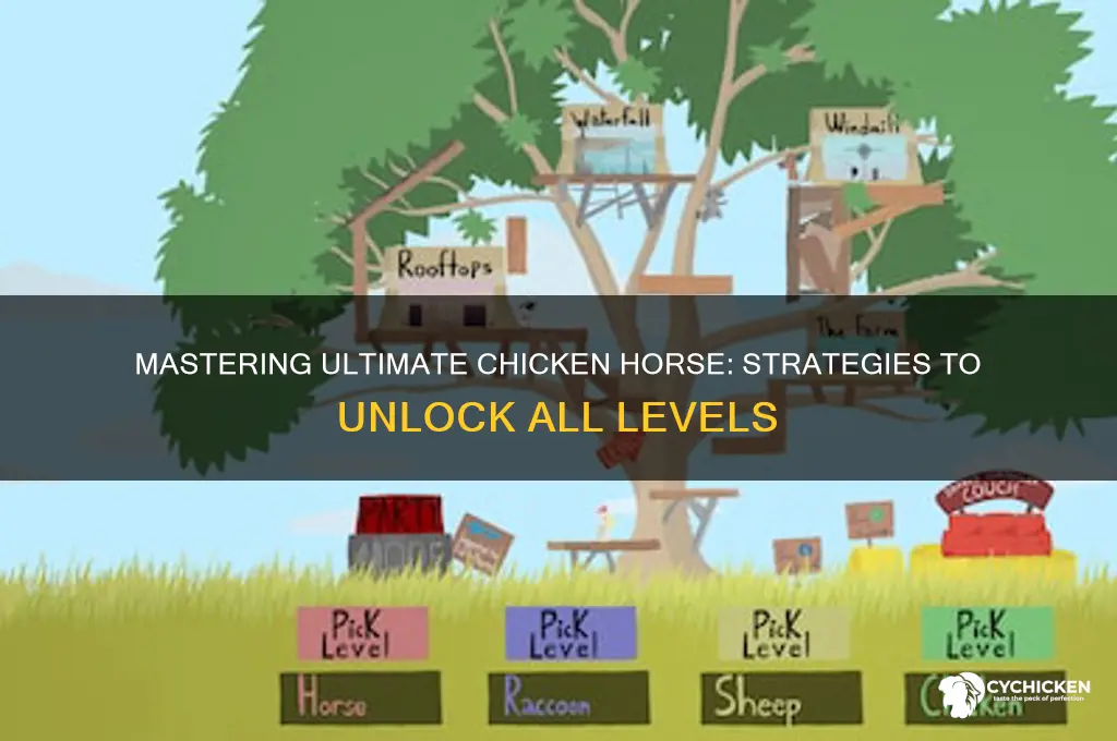 how to unlock levels ultimate chicken horse