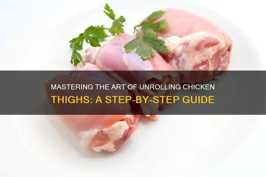 how to unroll chicken thighs