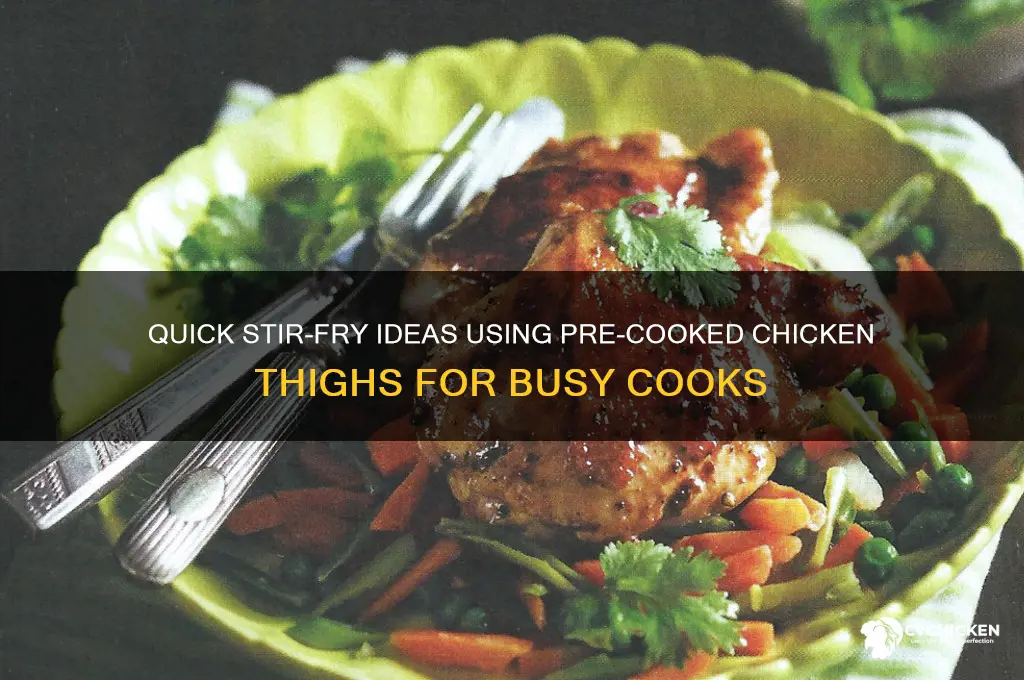 how to use already cooked chicken thigh for stir fry