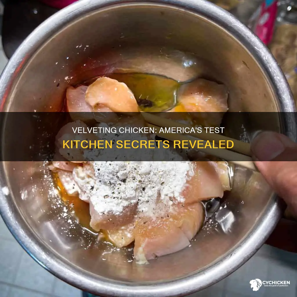 how to velvet chicken from the america