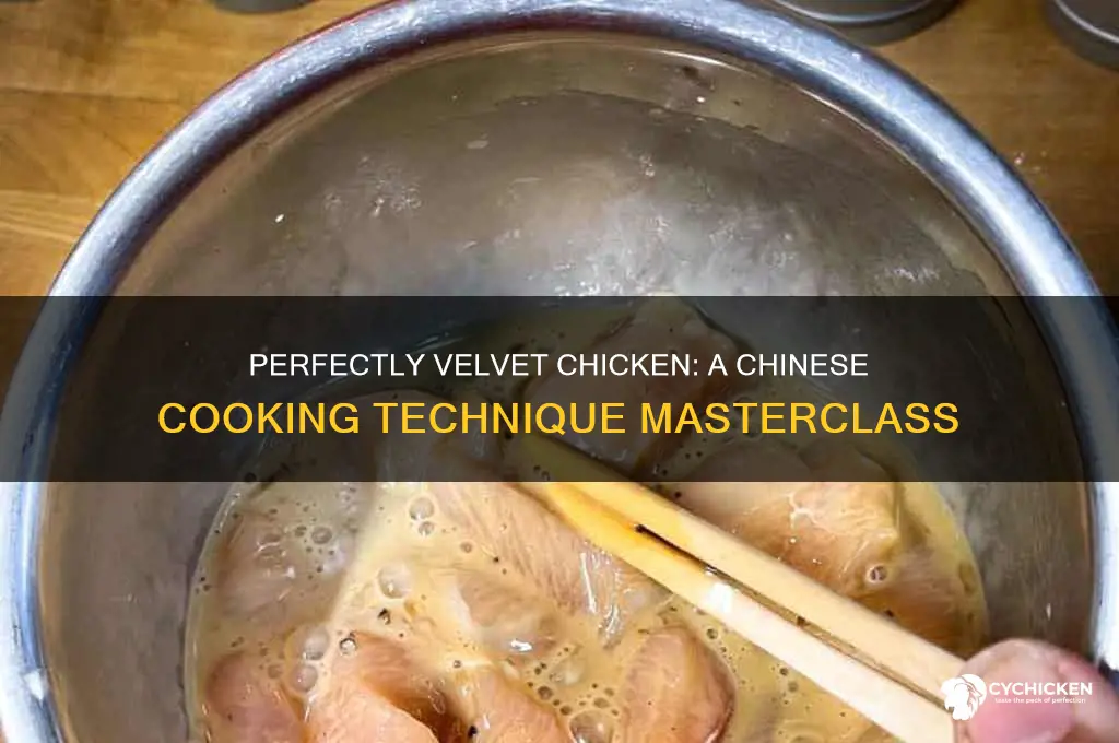 how to velvet chicken when making chinese food