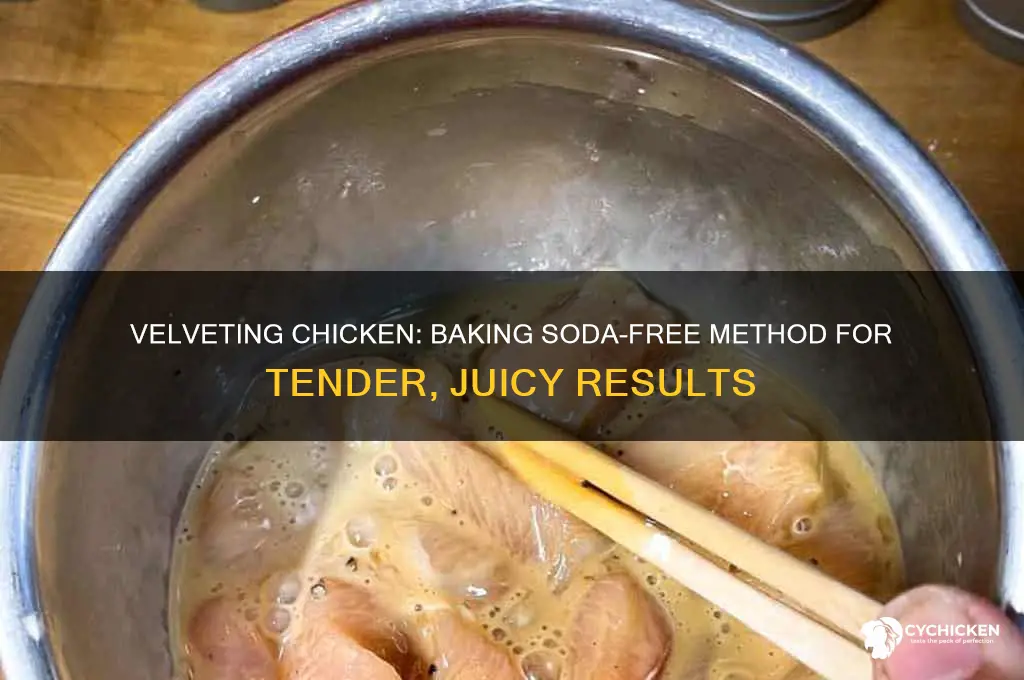 how to velvet chicken without baking soda