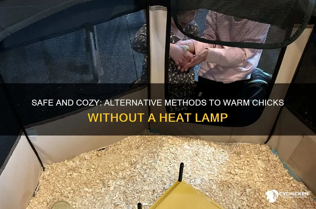 how to warm chicks without heat lamp