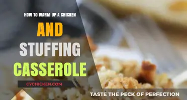 Quickly Warming Chicken and Stuffing Casserole