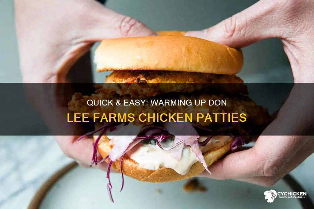 how to warmup don lee farms chicken patties
