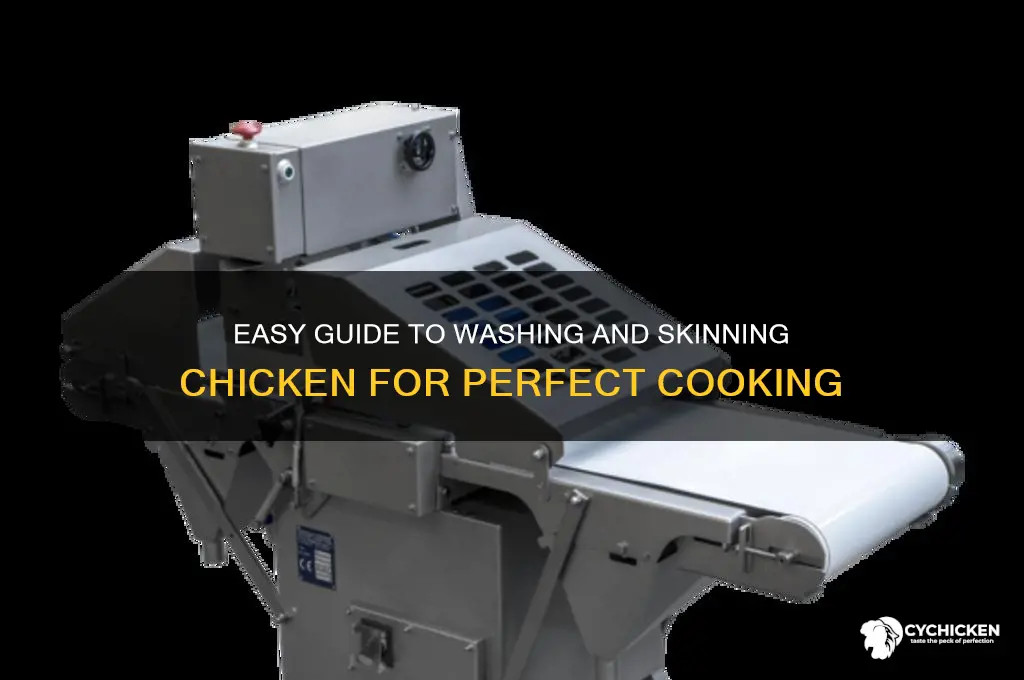 how to wash and remove skin of chicken