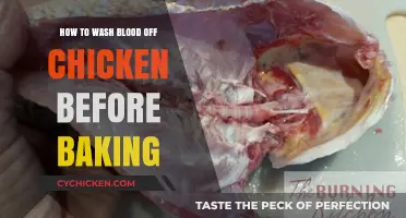 Properly Cleaning Chicken: Removing Blood Before Baking for Food Safety