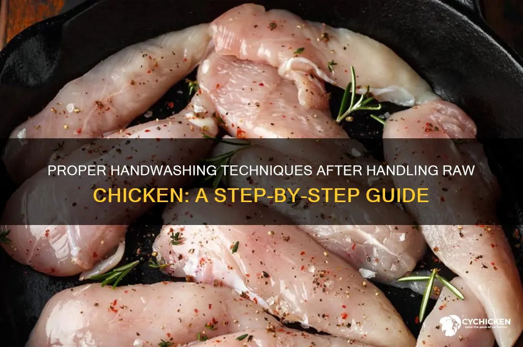 how to wash hands after handling raw chicken