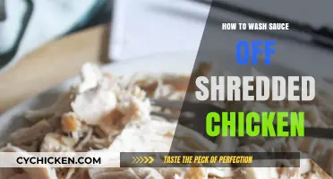 Easy Steps to Clean Sauce-Covered Shredded Chicken: A Quick Guide