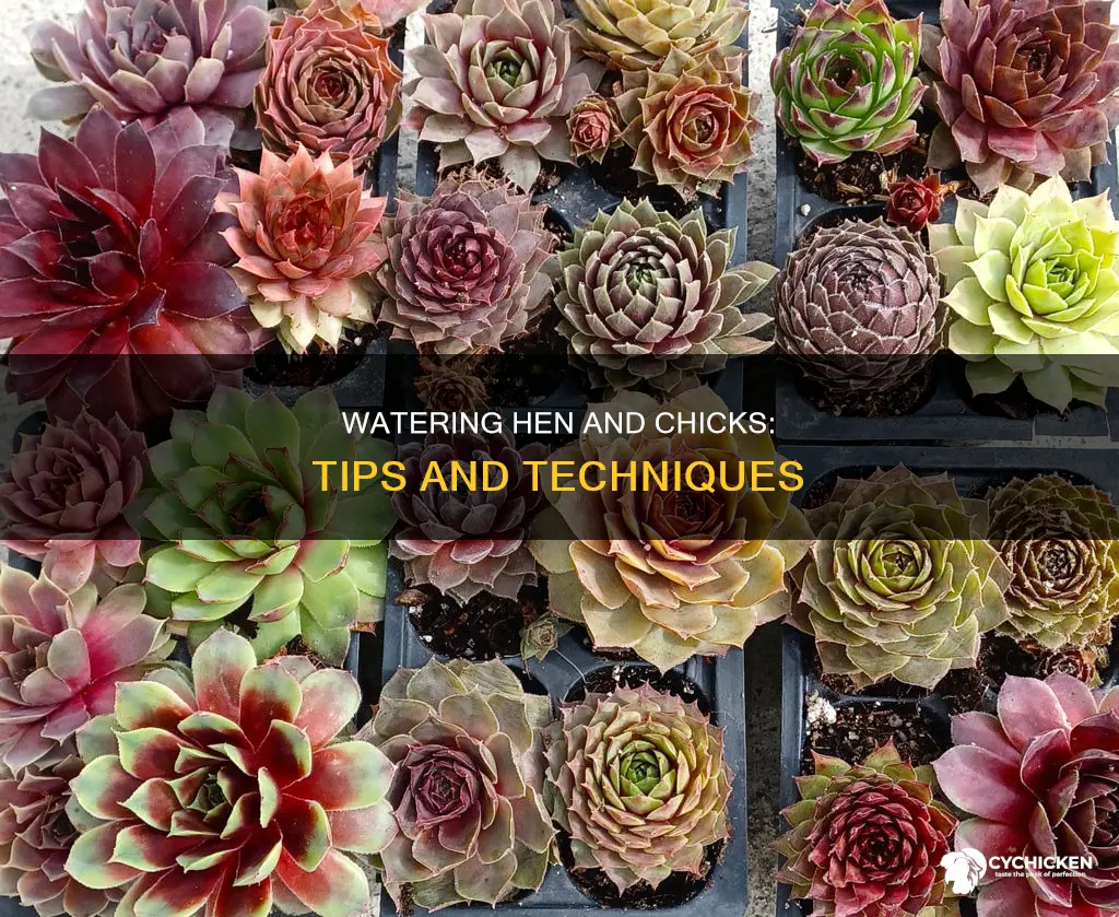 how to water the plant called hen and chicks