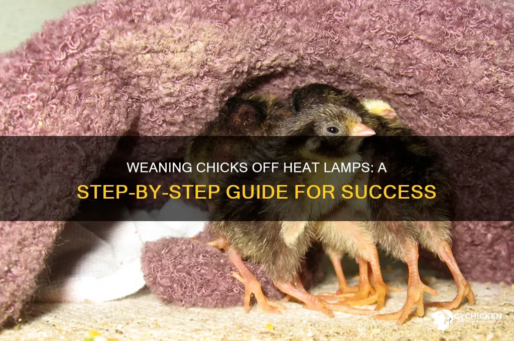 how to wean chicks off heat lamp