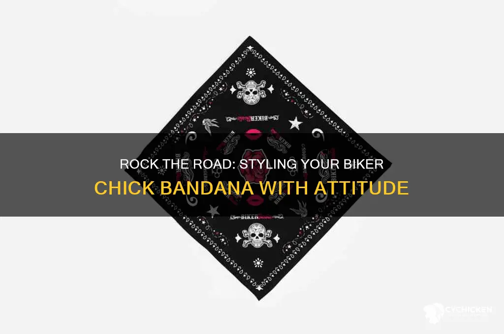 how to wear a biker chick bandana