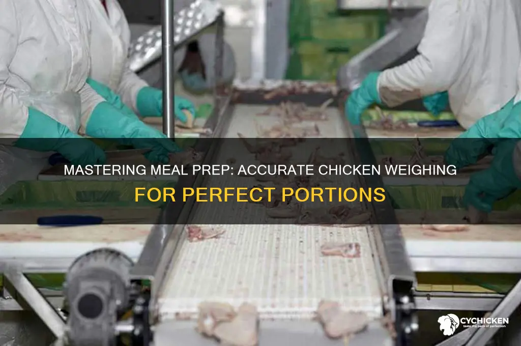 how to weigh chicken for meal prep