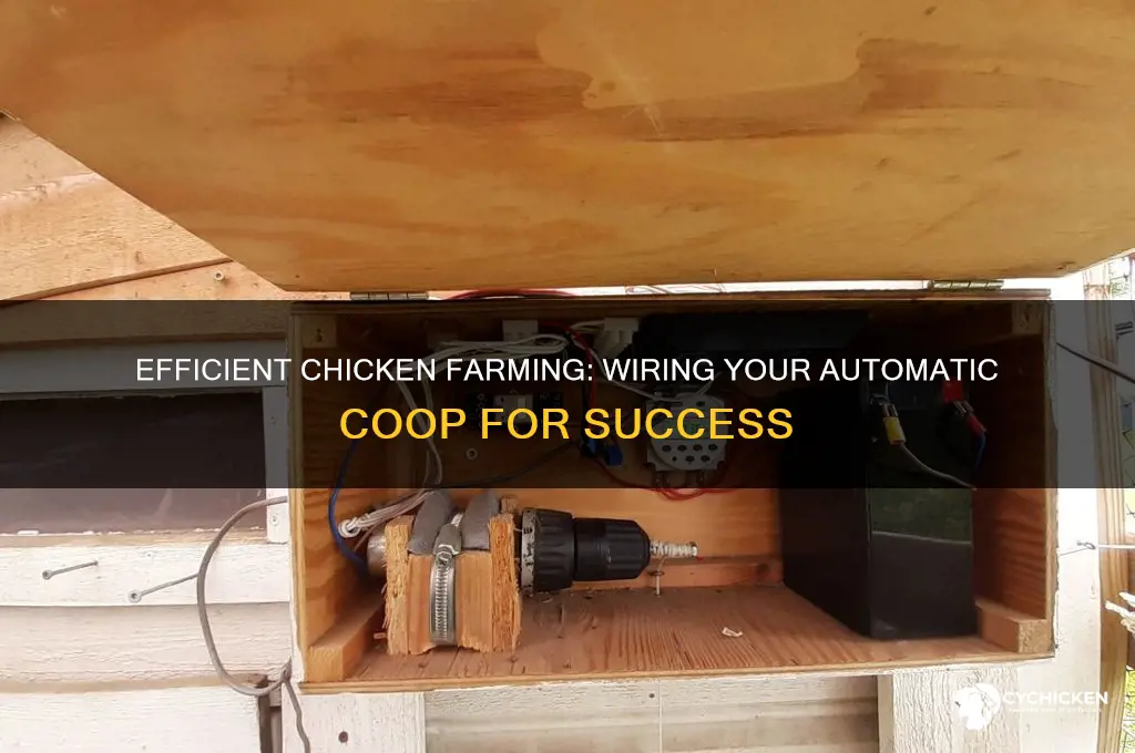 how to wire an automatic chicken farm