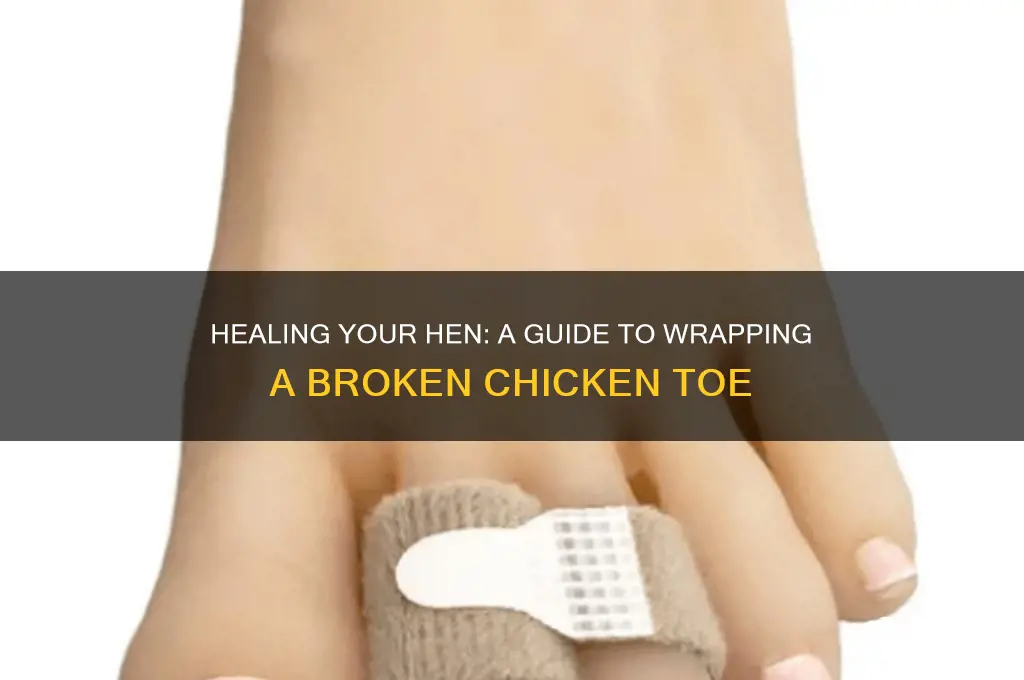 how to wrap a broken chicken toe