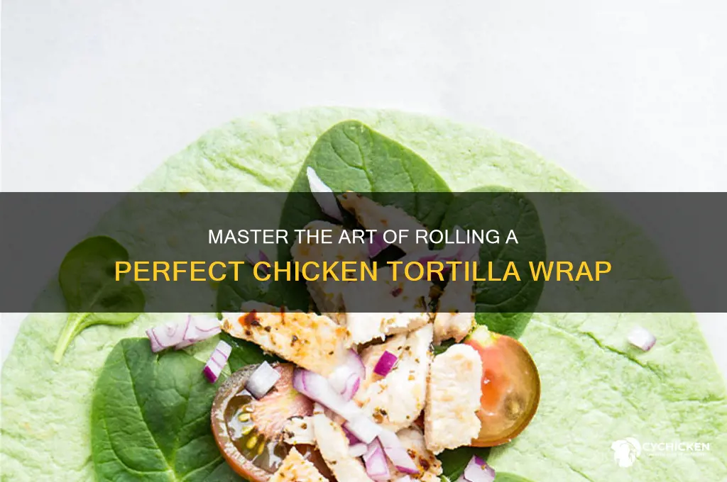 how to wrap a chicken tortilla wrap