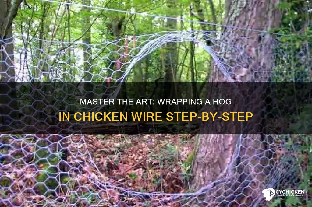 how to wrap a hog in chicken wire