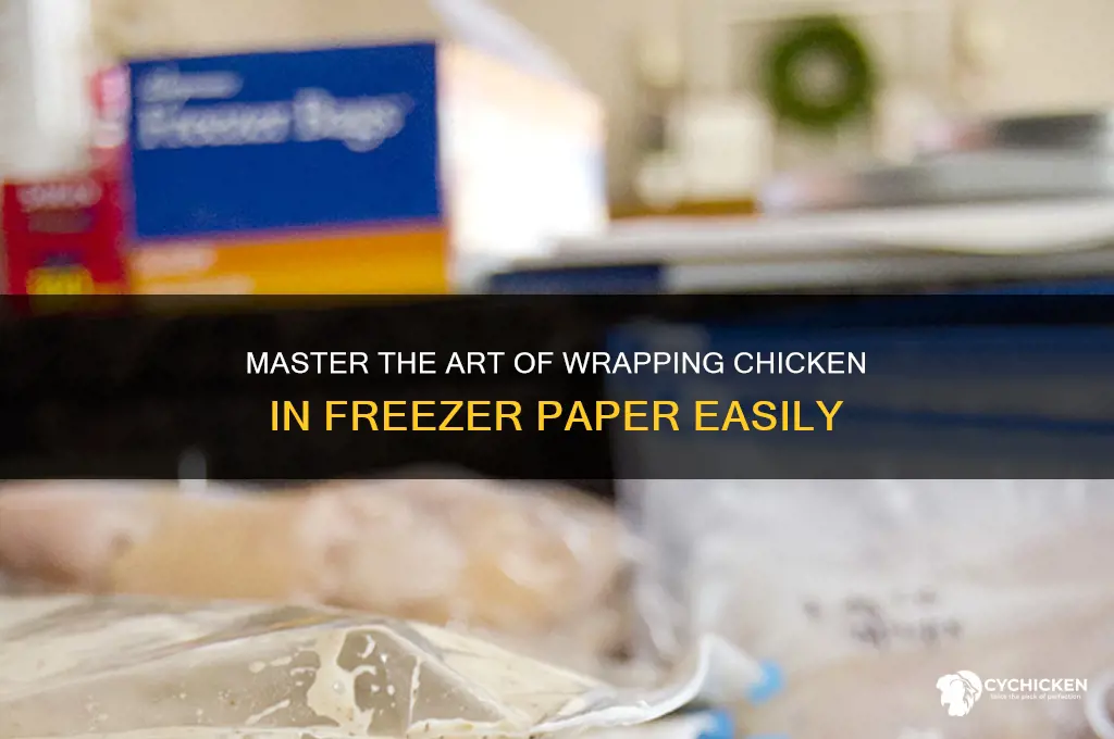 how to wrap chicken in freezer paper