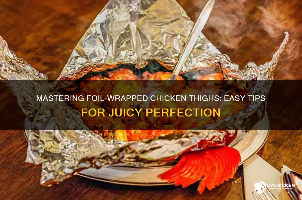 how to wrap chicken thighs with foil
