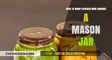 Chicken Wire Mason Jar Wrap: A Step-by-Step Guide