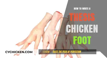 Mastering Thesis Writing: The Chicken Foot Method Explained