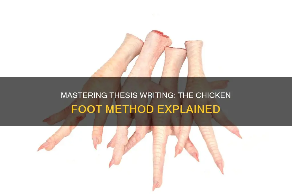 how to write a thesis chicken foot
