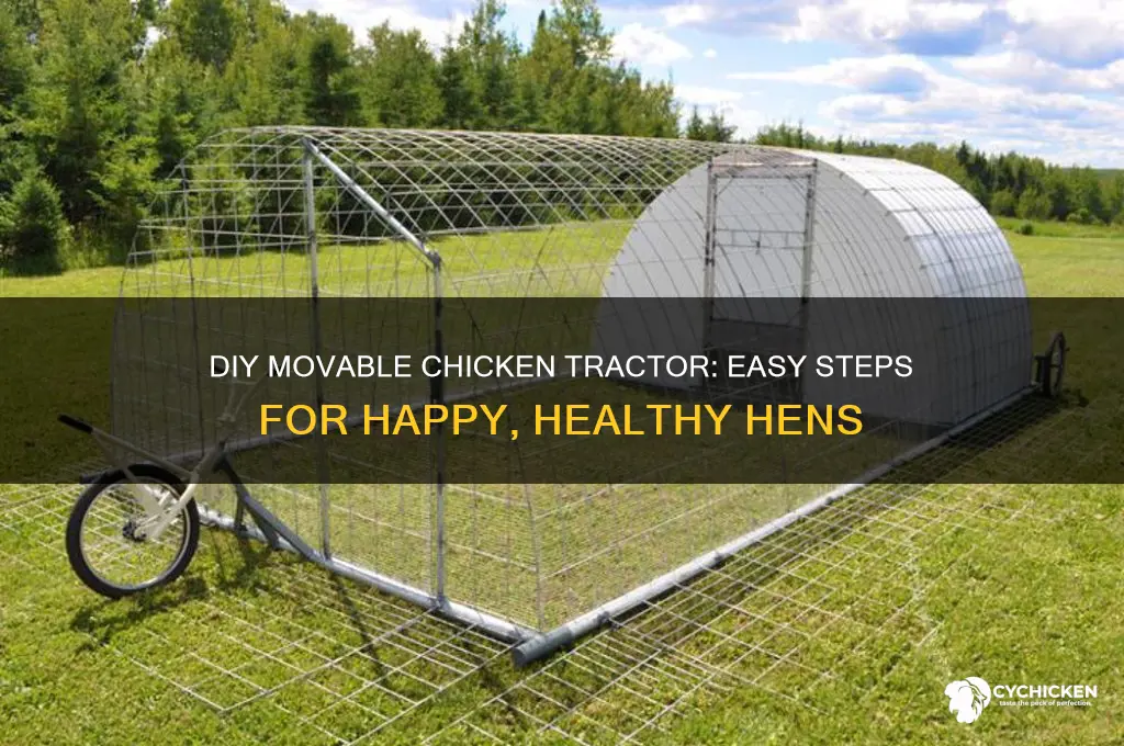 how tot build a movable chicken tractor