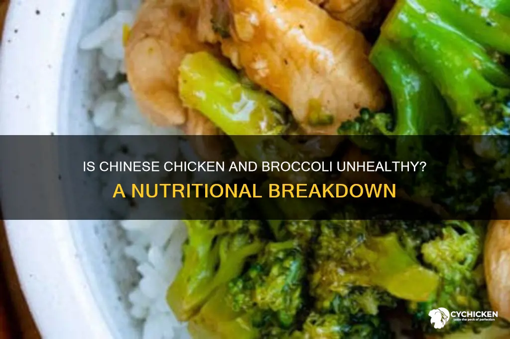 how unhealthy is chinese chicken and broccoli