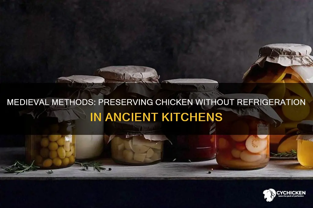 how was chicken preserved in medieval times