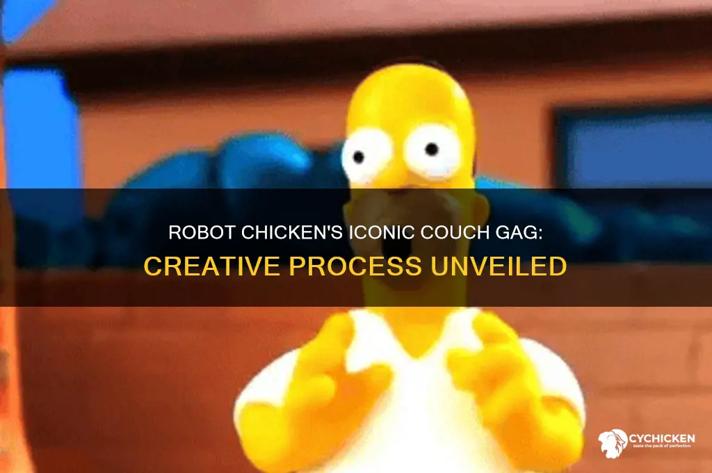 how was the robot chicken couch gag madde