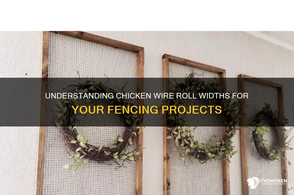 how wide is a roll of chicken wire