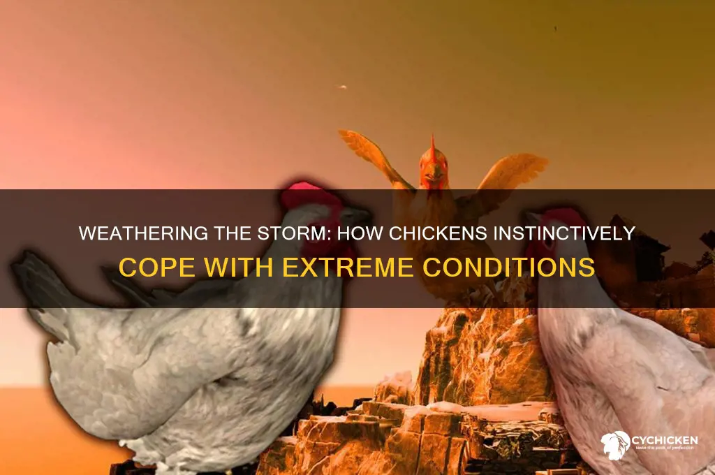 how would a chicken handle a storm
