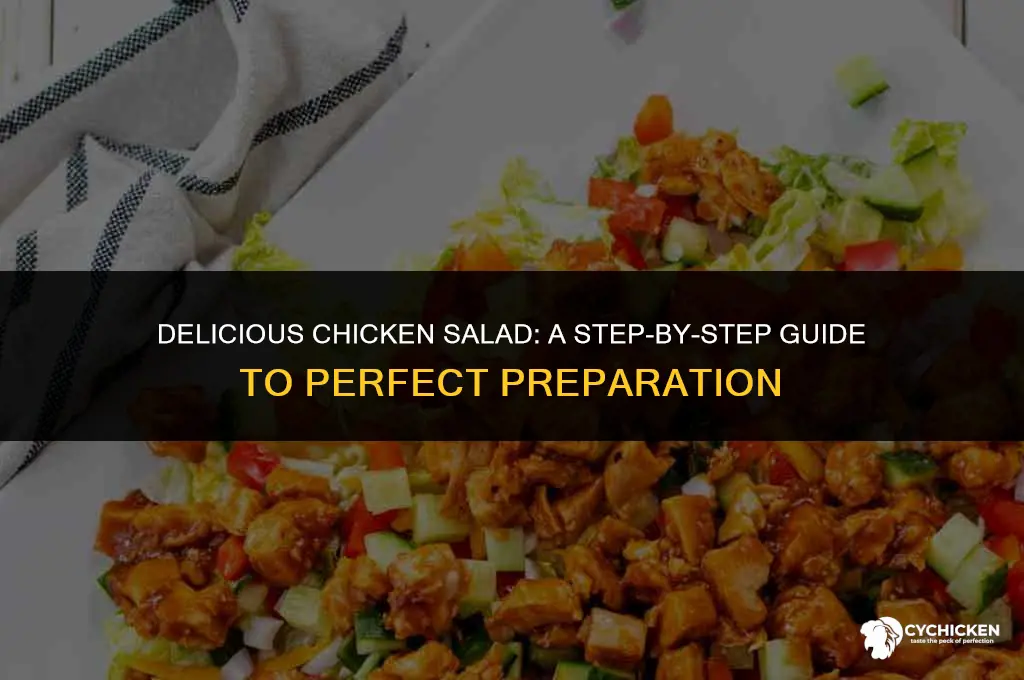 how would you prepare chicken for chicken salad